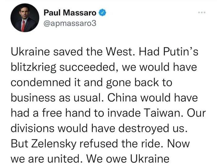 We Owe Ukraine