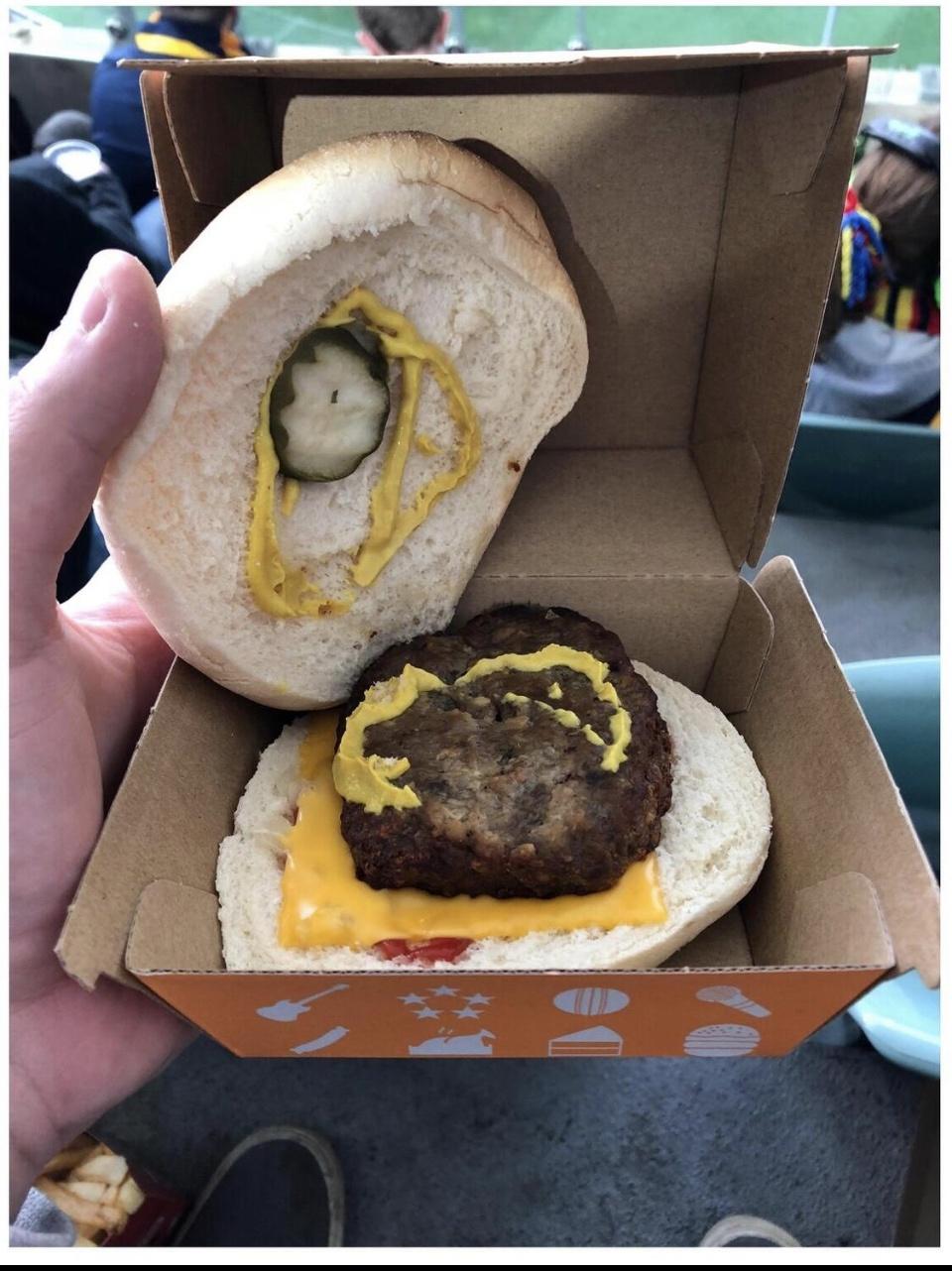 $10 stadium burger.