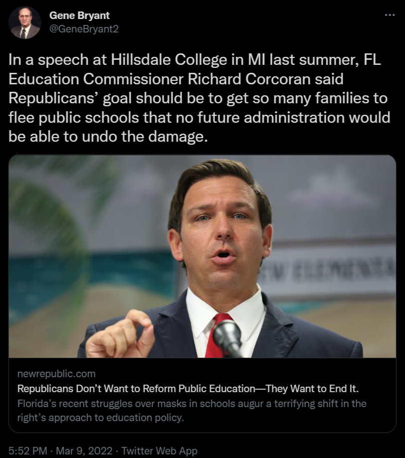 Republicans are going after public education (yet again)