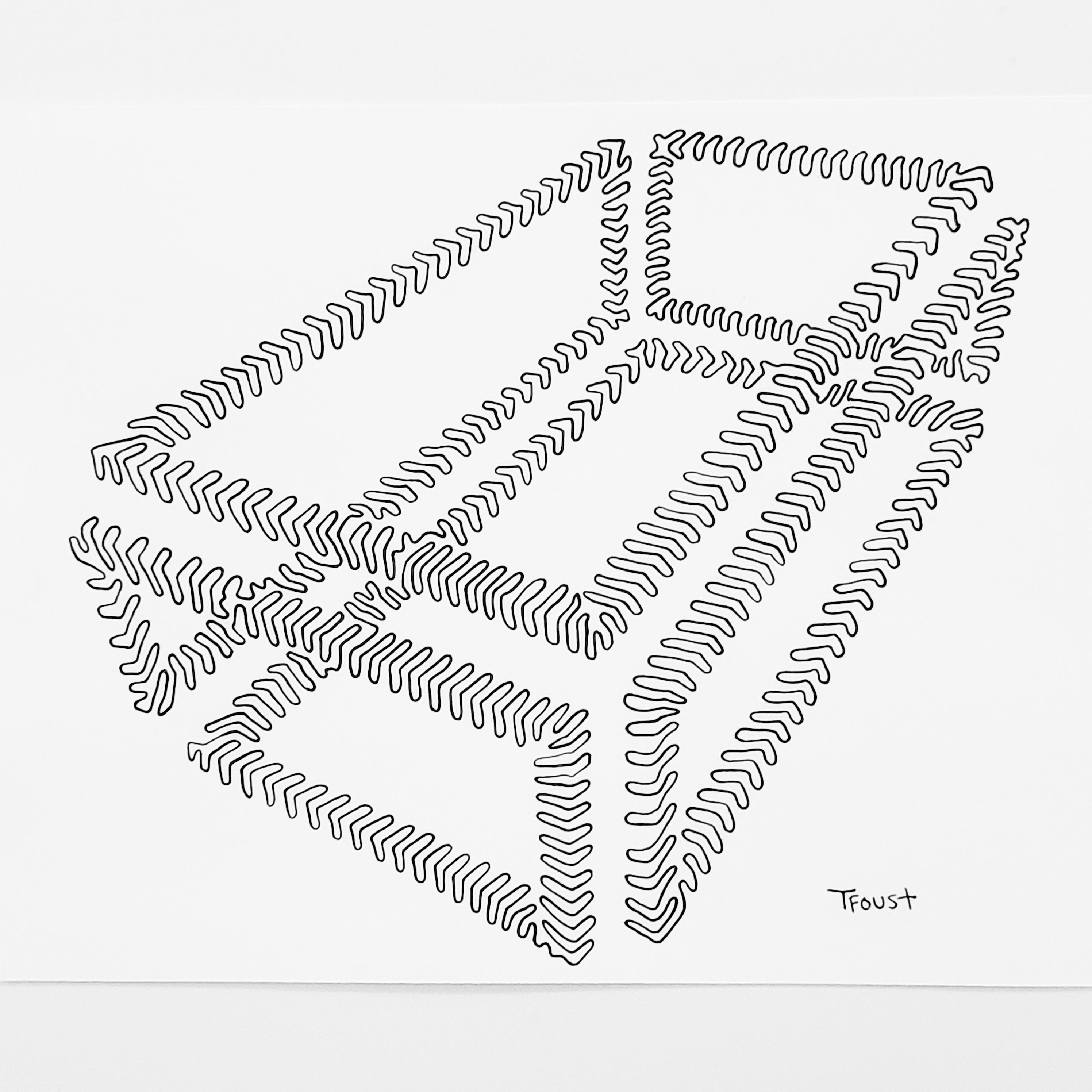 Last year I drew this picture using one line that never intersects