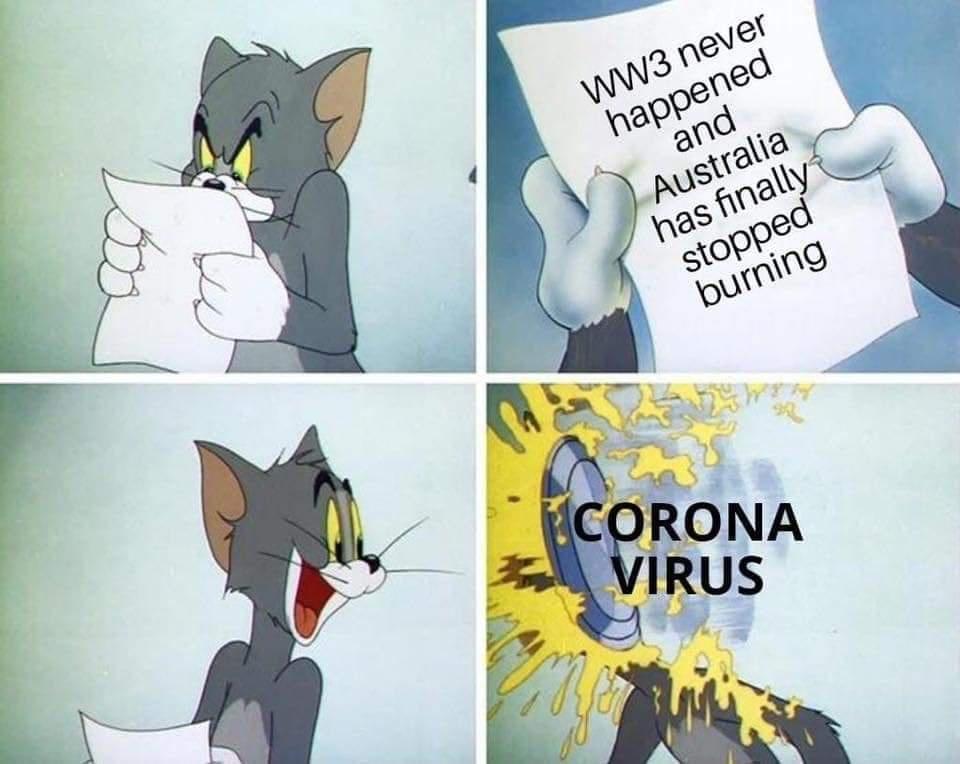 March 2020 meme that did not age well