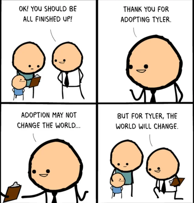 "Cyanide And Happiness" can be a bit rough sometimes, but here is a good one