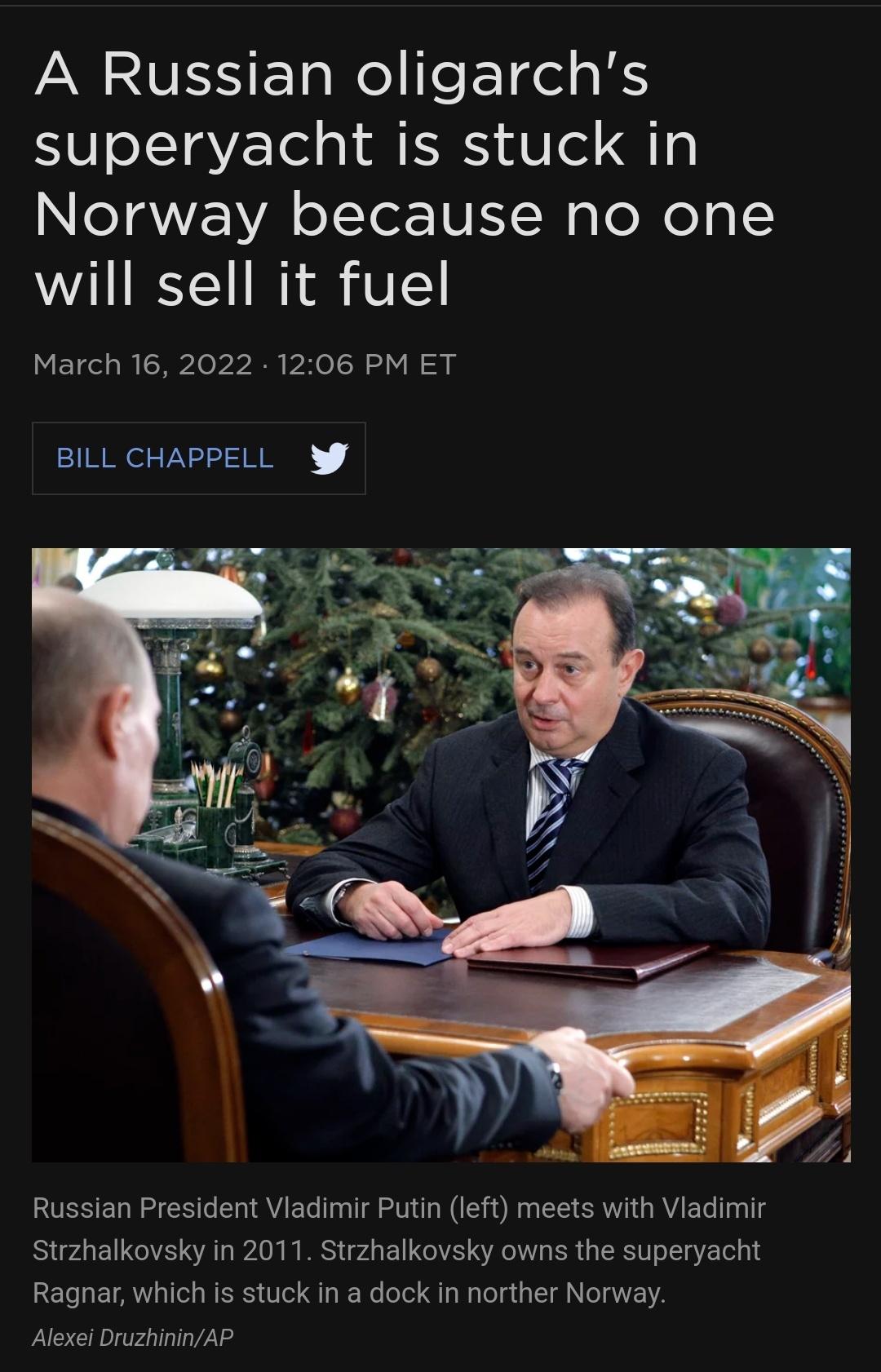 "Let them row home" says Norwegian fuel supplier.