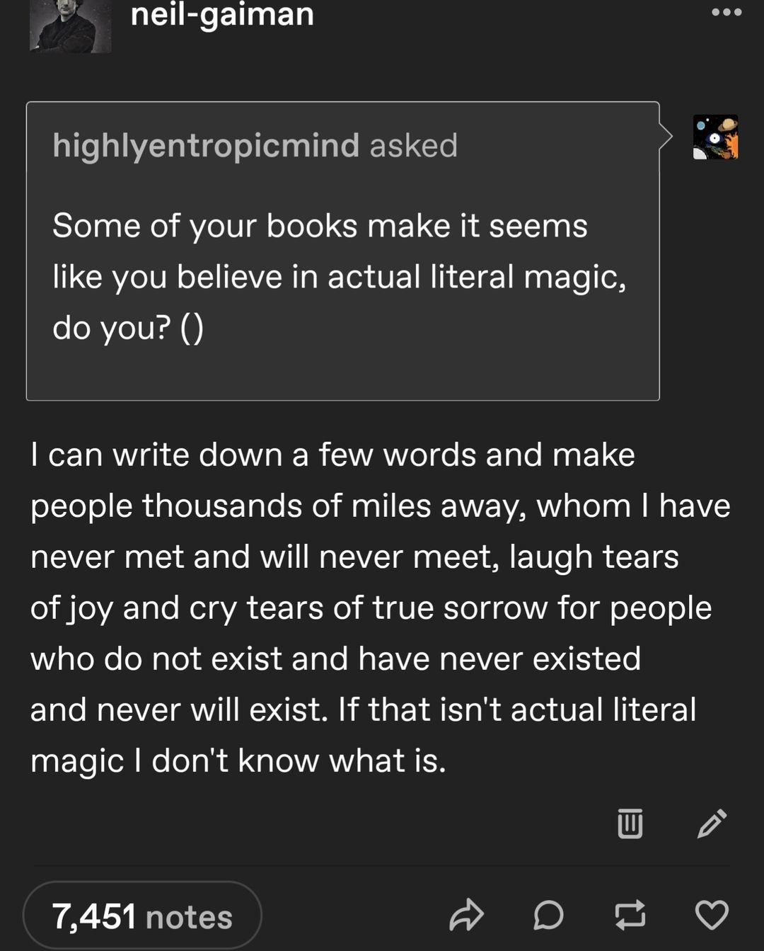 Literal magic