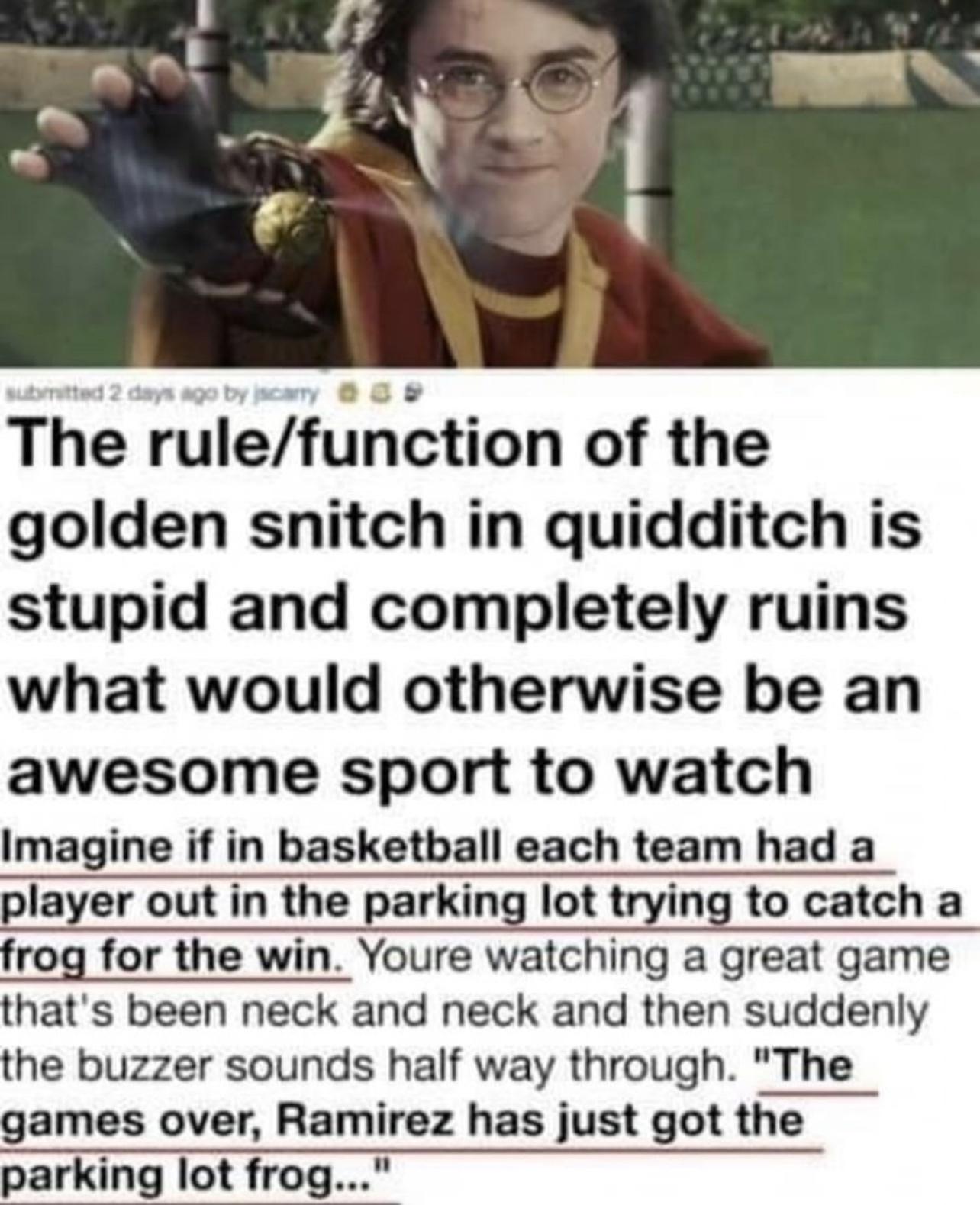 Harry Potter and the Parking Lot Amphibian