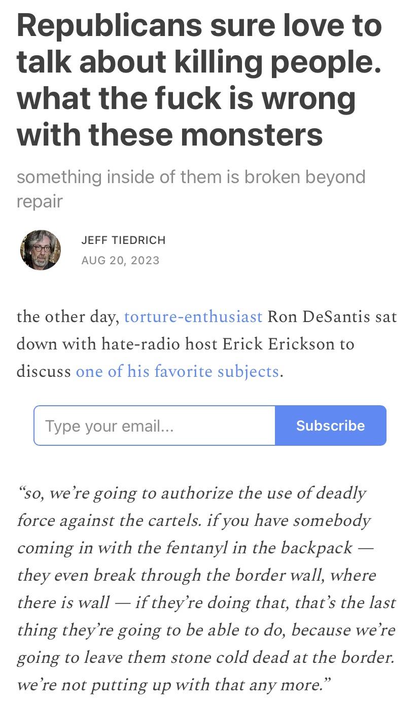 A lot of republicans are murderous scum.