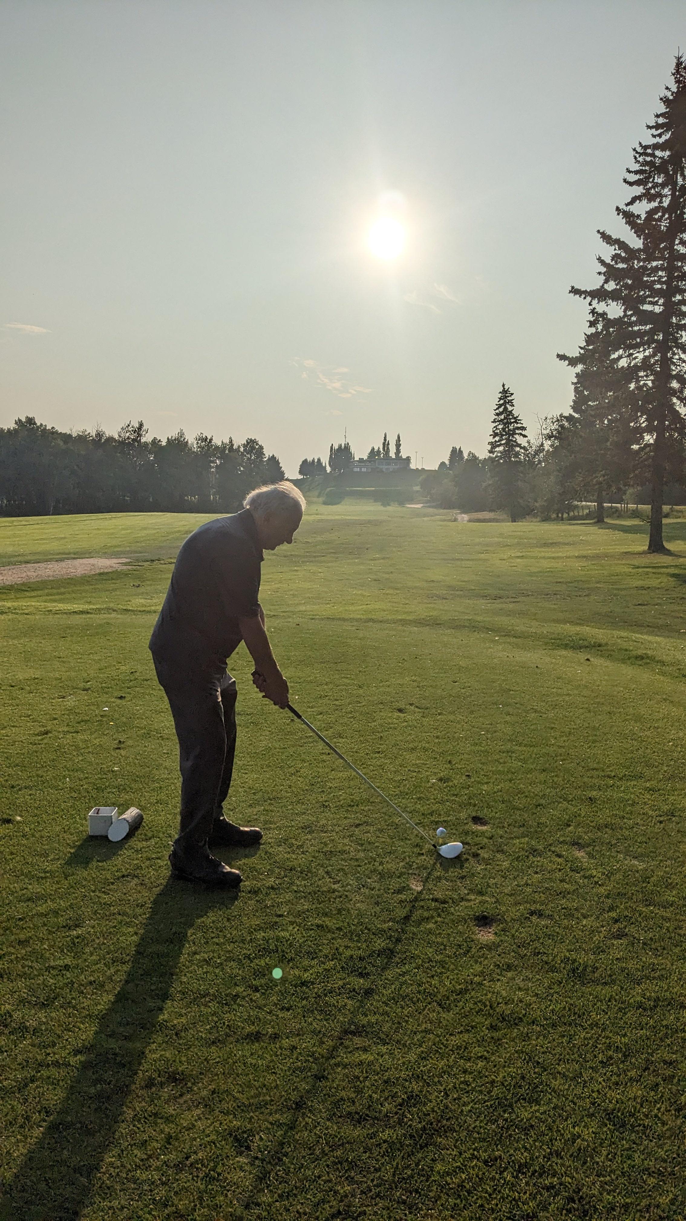 My dad's last day of golf (dementia is a terrible thing).