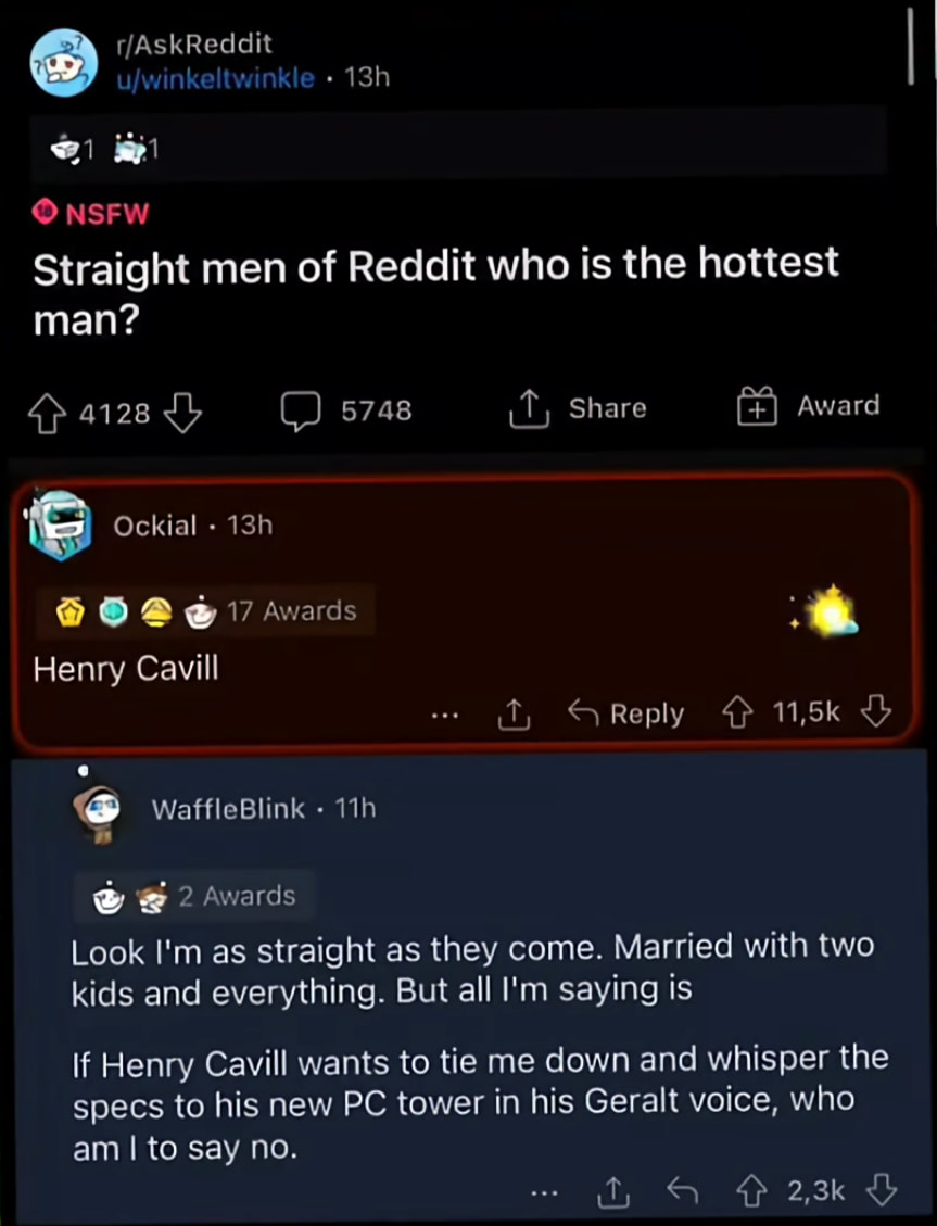 It's good to know he's got a backup profession if the acting gig doesn't work out.