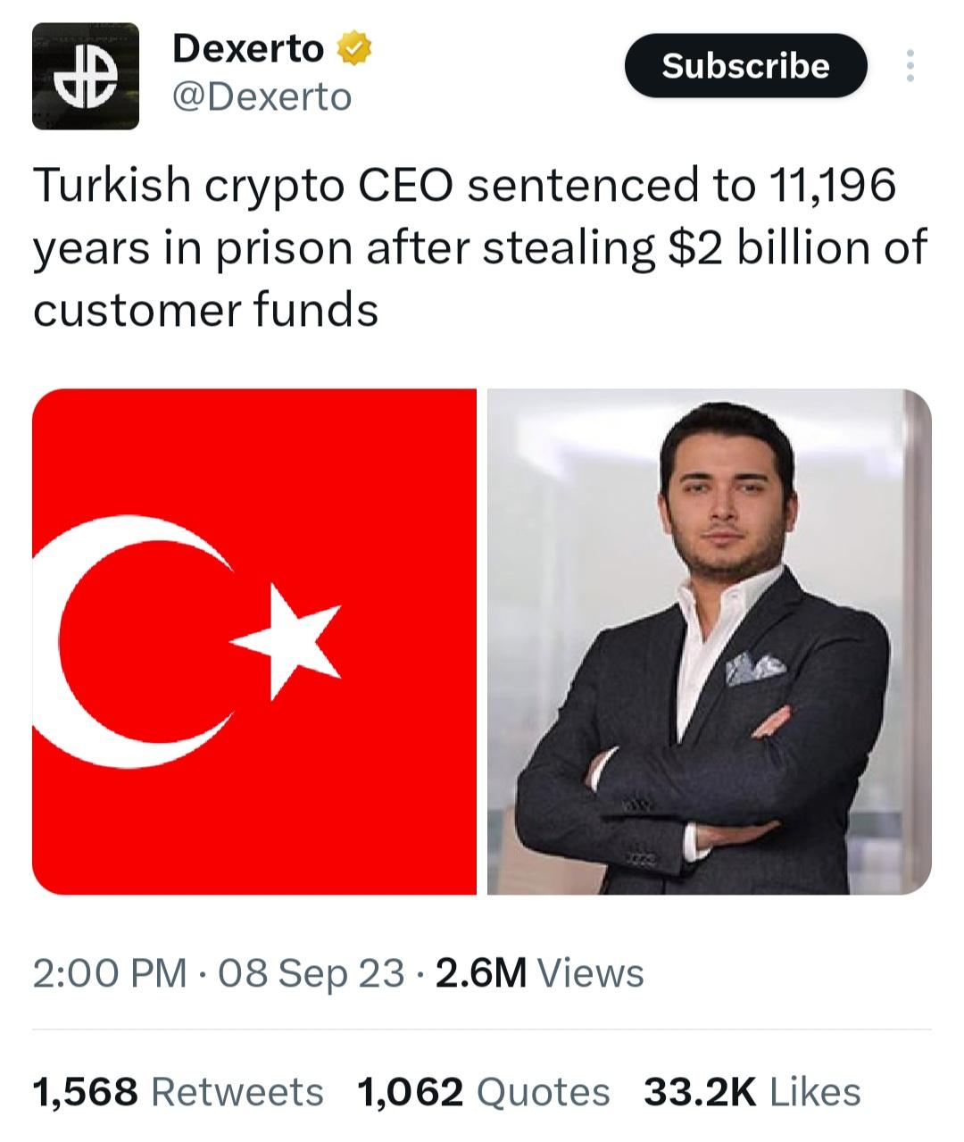 If he were in the US tree would instead be running for president