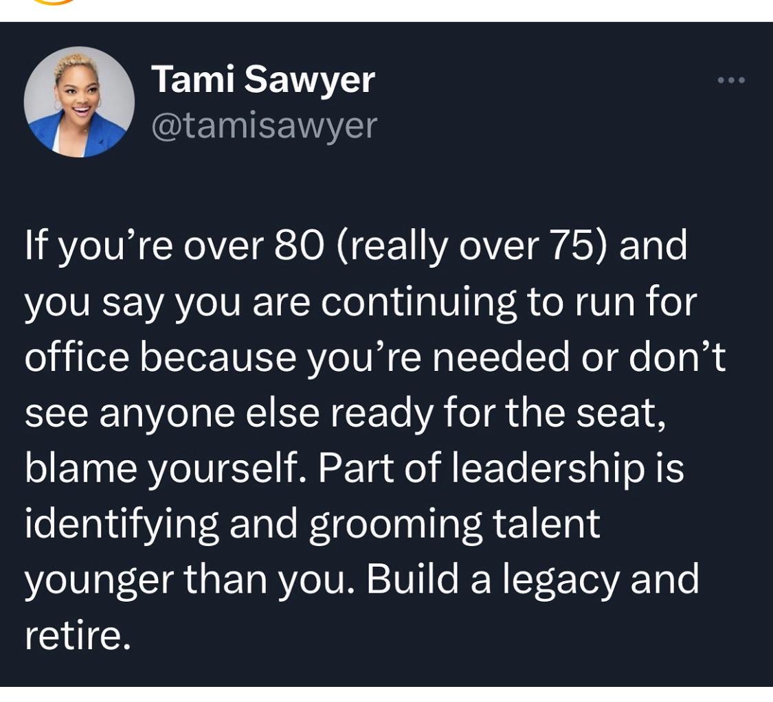 Valid point or Is she being Ageist?