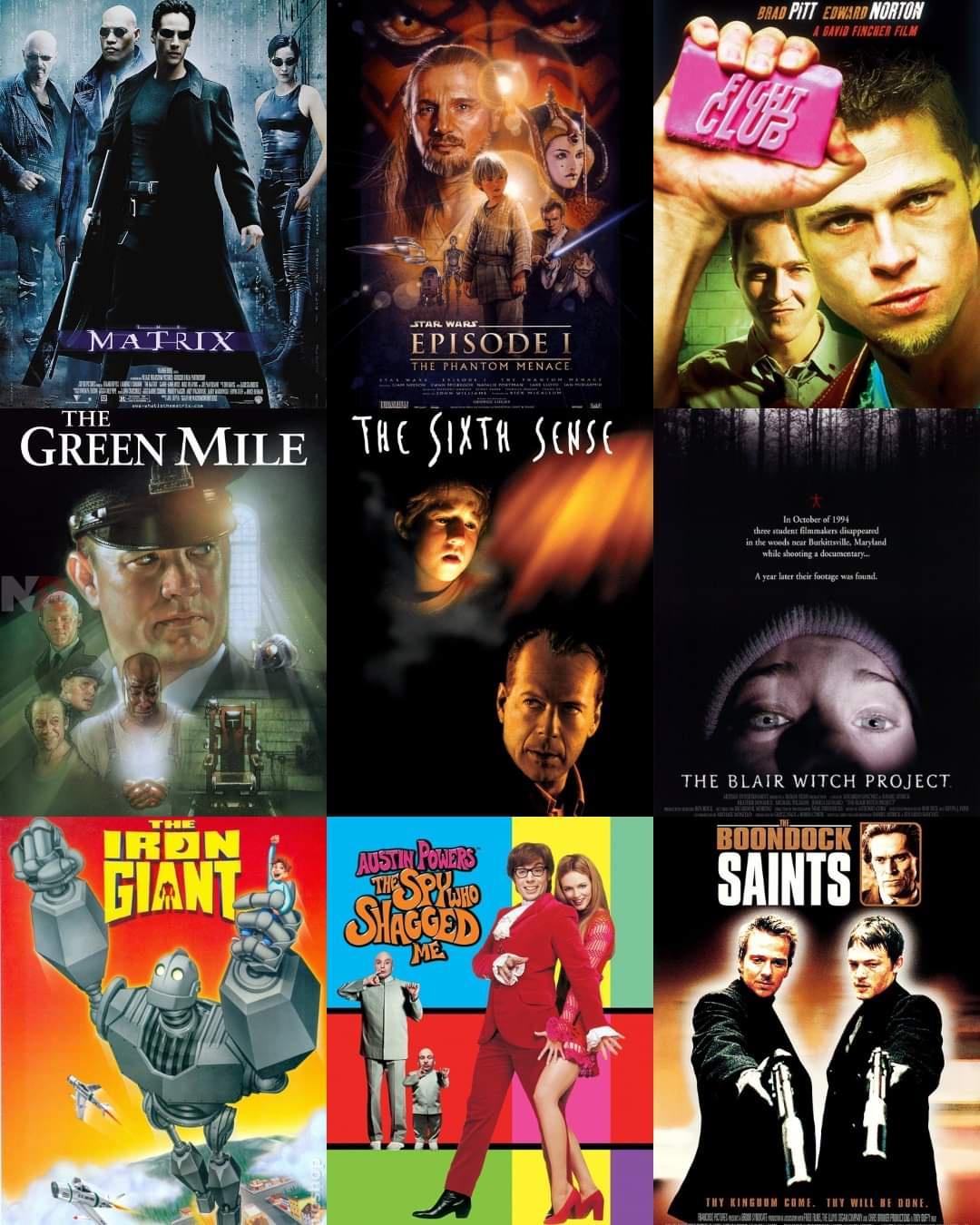 1999. Great year for movies!