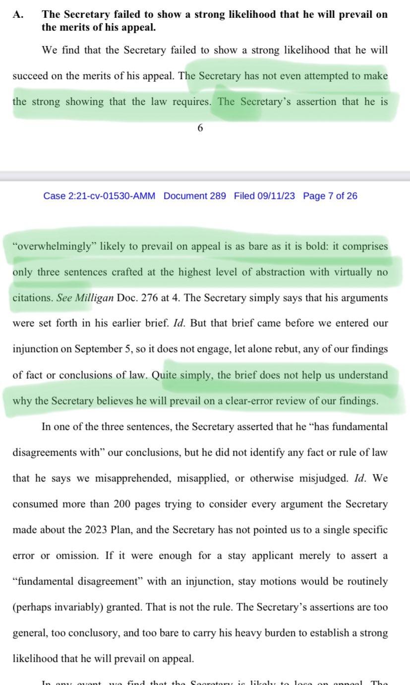 I&rsquo;d rather have my spouse cheat on me than have a court eviscerate me like this - it would be less emotionally devastating. [context: Alabama redistricting lawsuit]