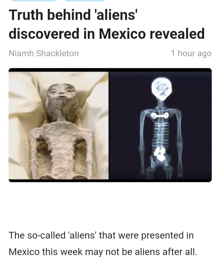 These people really made some 'alien corpses' that look just like E.T. and presented them to Mexico's Congress like they're real.