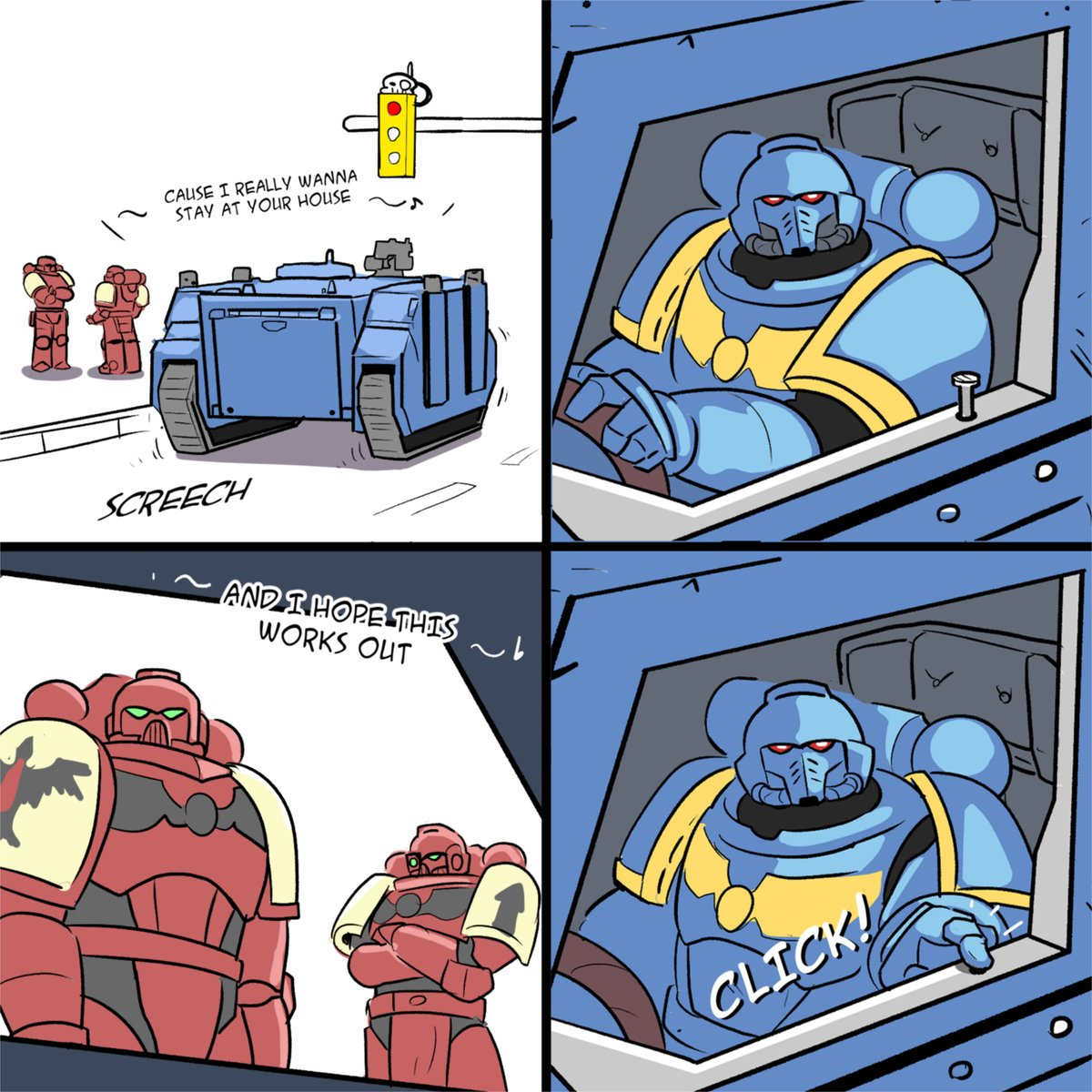 They are going to steal his radio