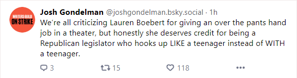 It's a change, at least.