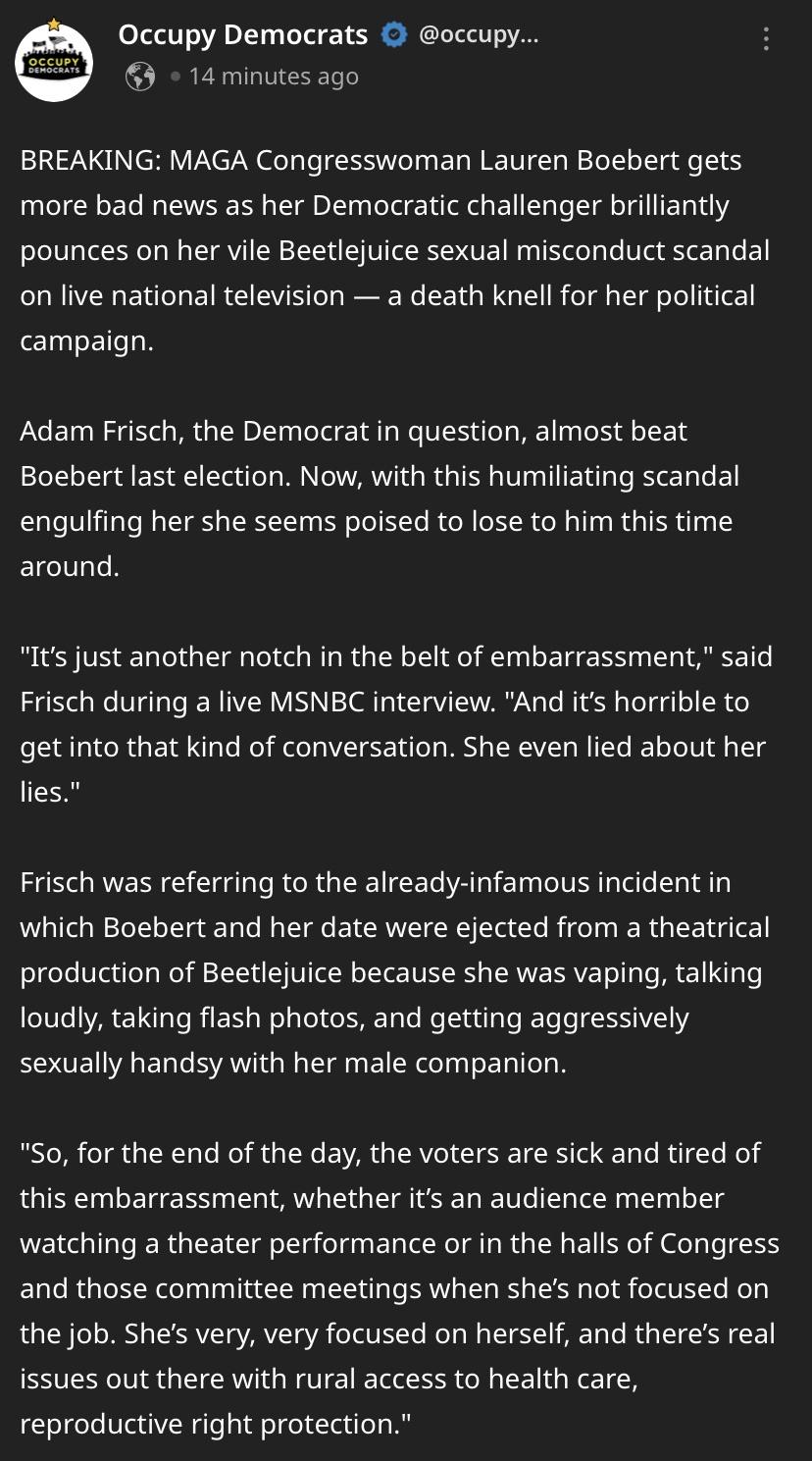 Bobo is an embarrassment.