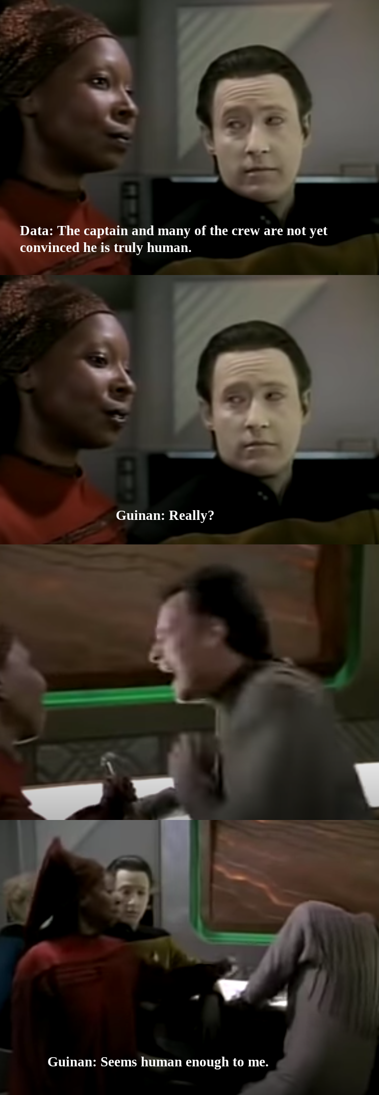 Guinan and Q