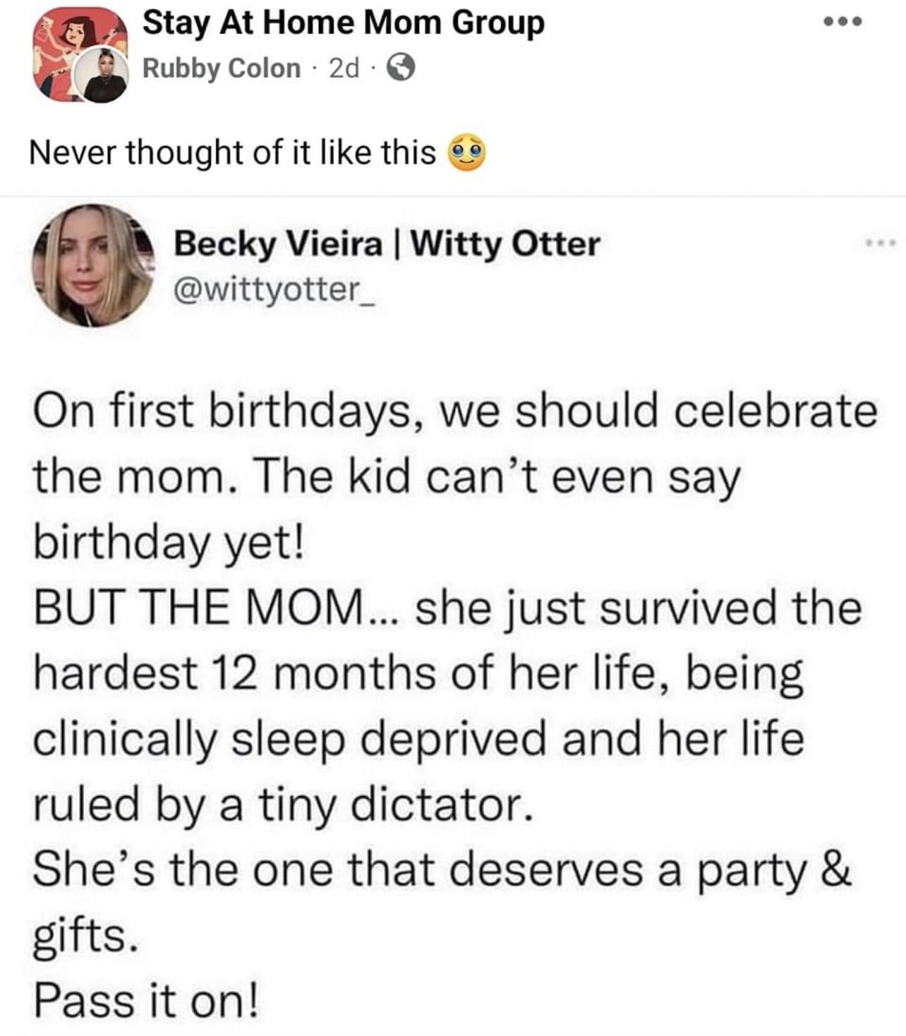 What about second Mother's Day?