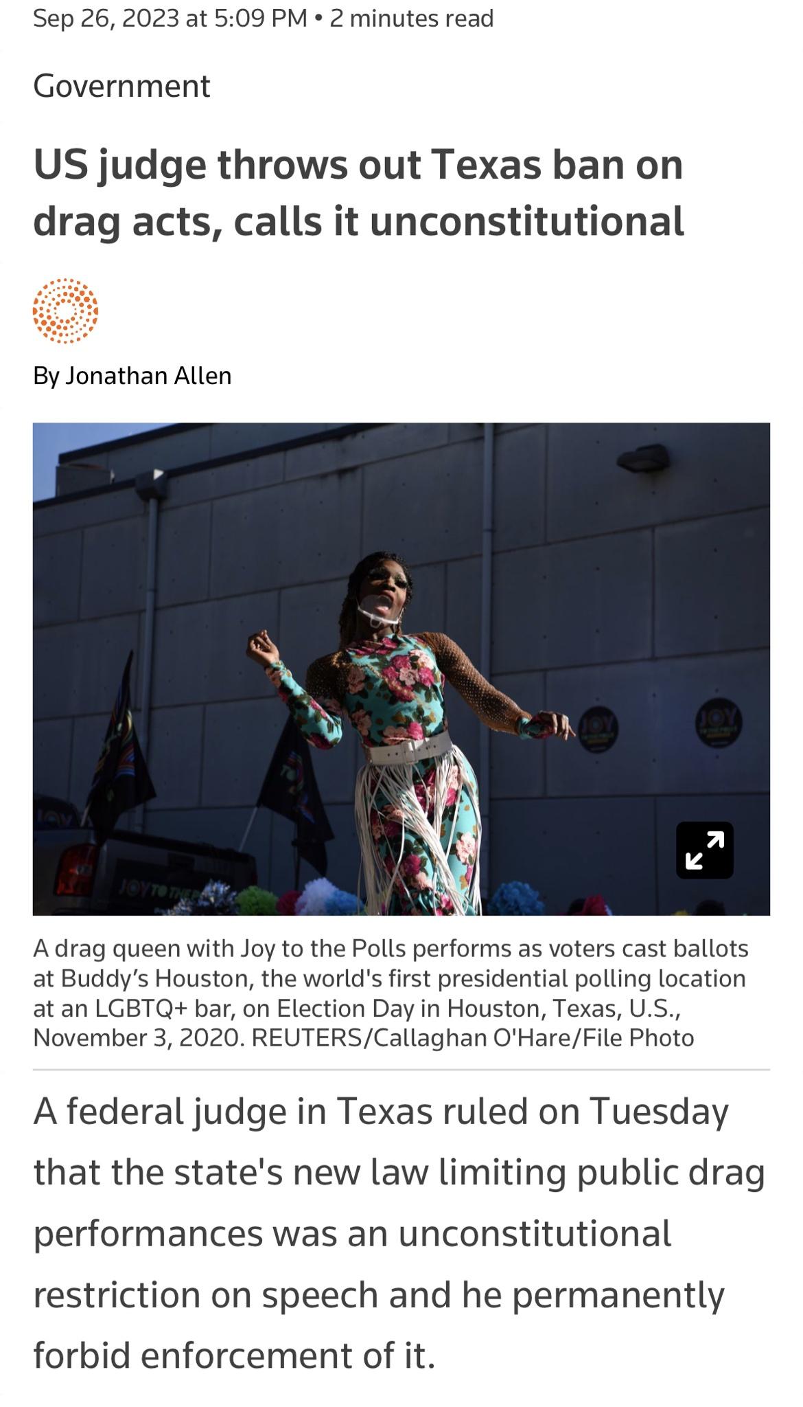 Republican judge upholds the constitution (finally)