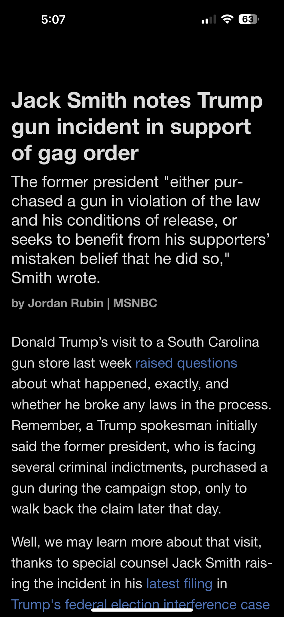 Well, if it isn&rsquo;t the consequences of his actions&hellip;