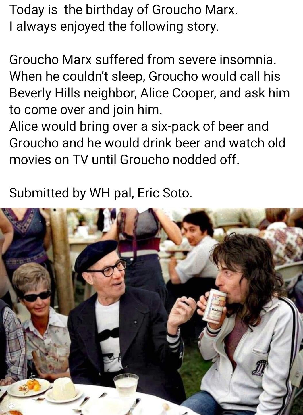 Alice Cooper and Groucho Marx
