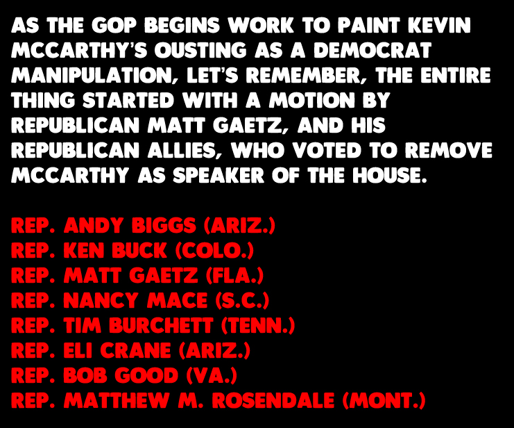 When I hear that AOC manipulated Matt Gaetz...