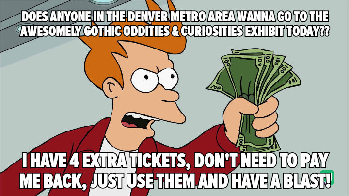 I'm the happiest goth you'll ever know...