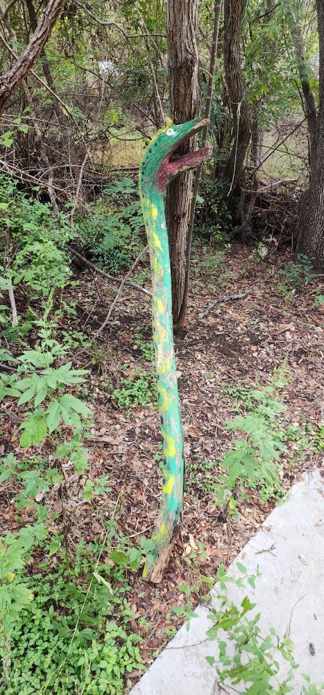 Saw this magnificent walking stick on the trail today that someone left out for others to use. Took my turn and put it back when I left .