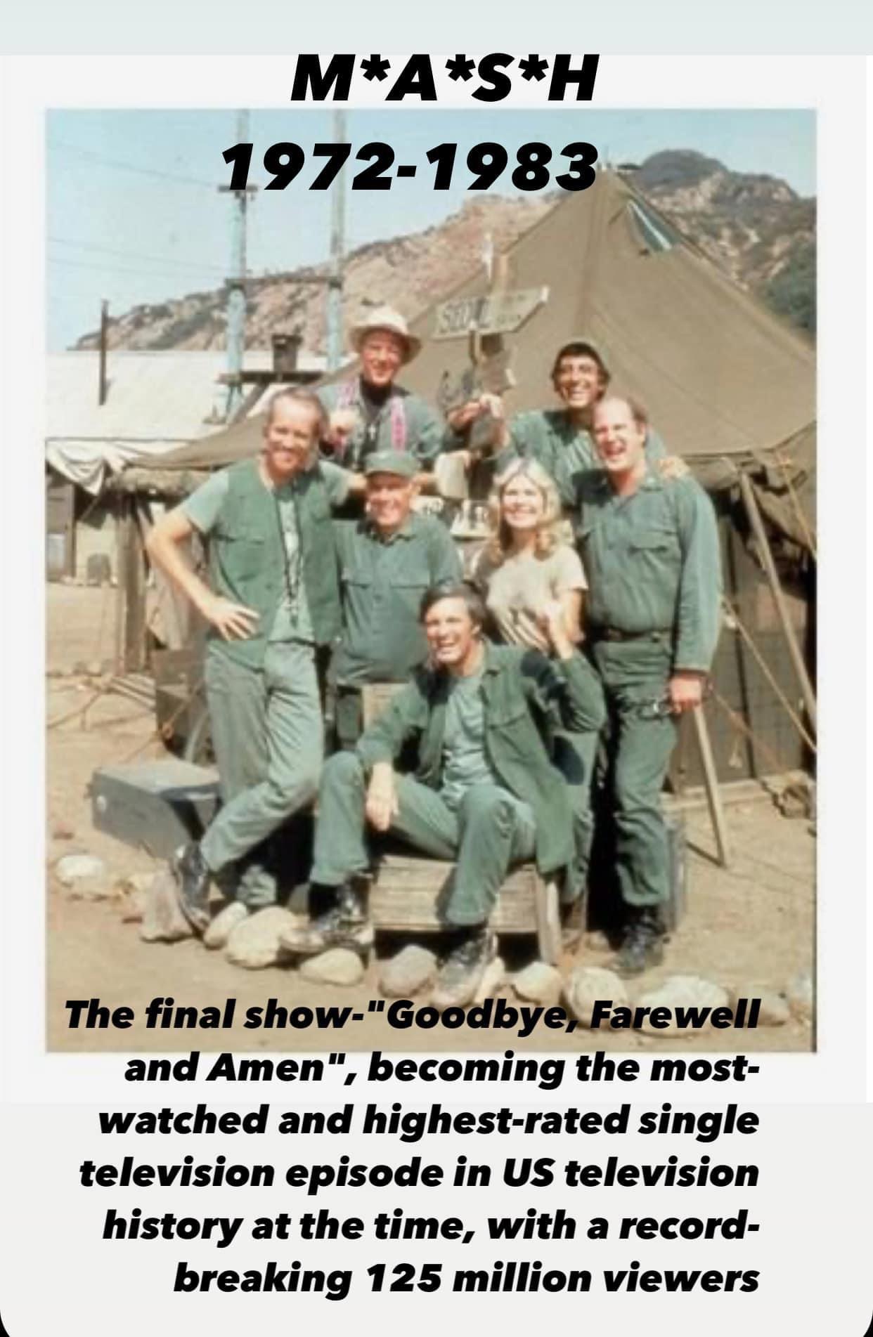 MASH was why I first got interested in Medicine