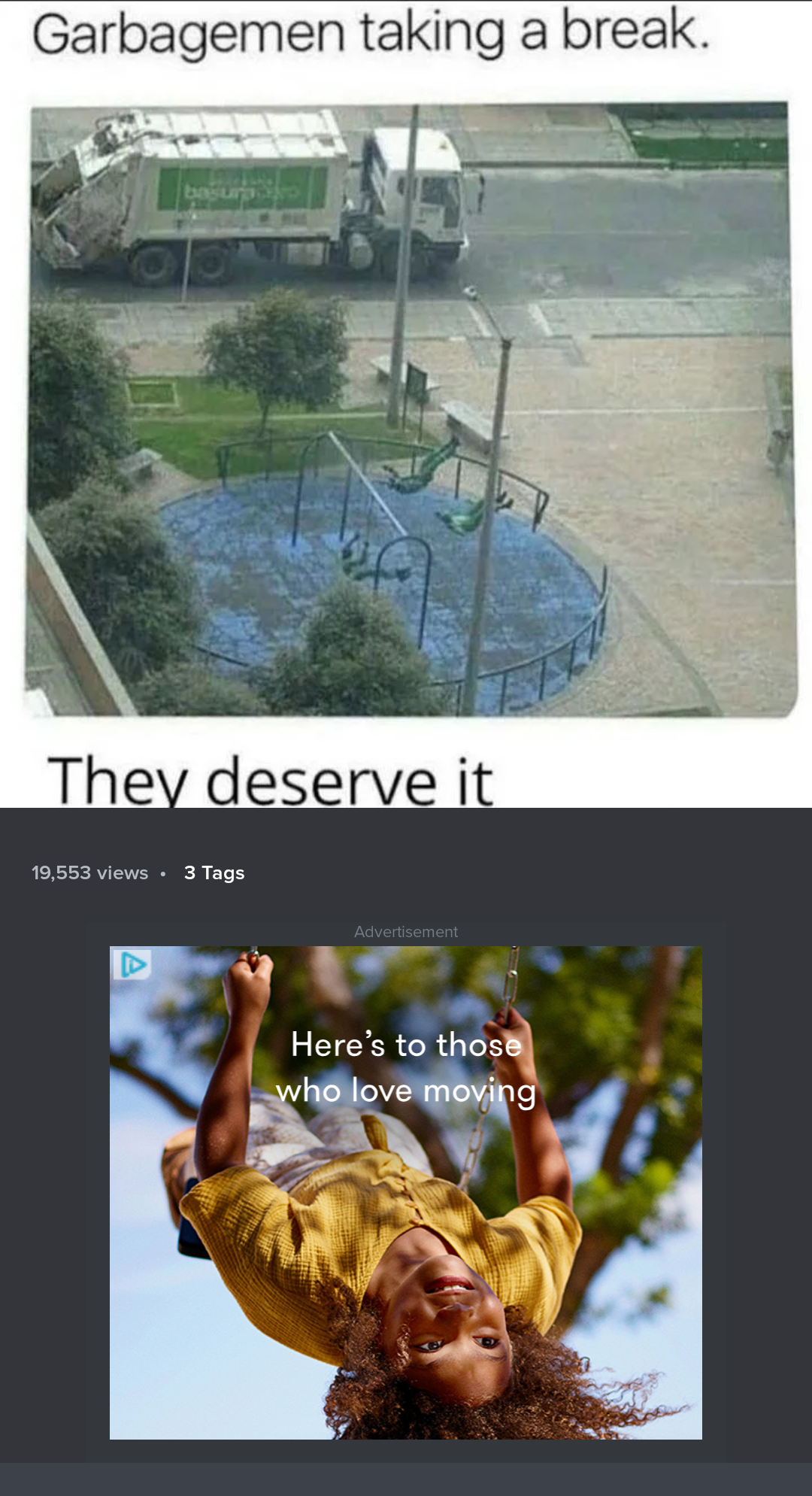 Perfect ad placement!