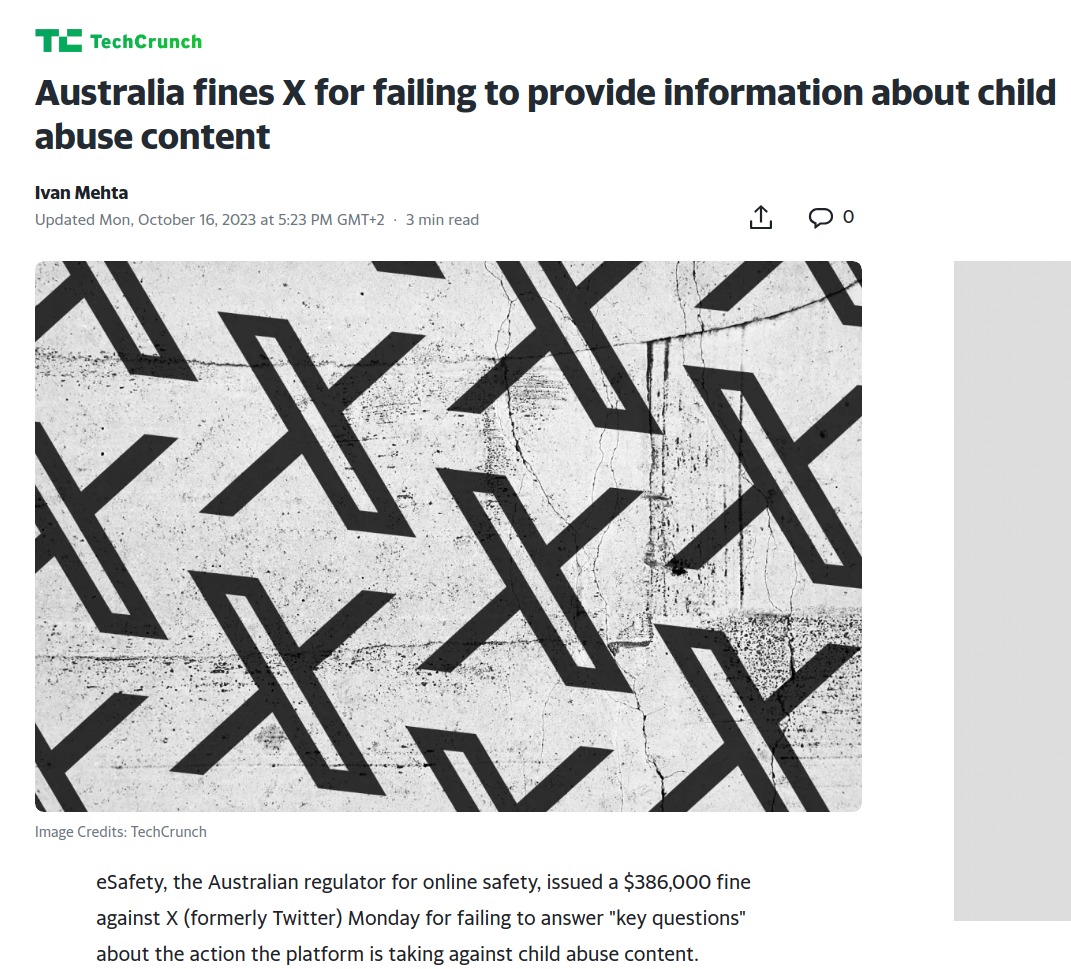 Just came out: X (formerly Twitter) might be a sesspool