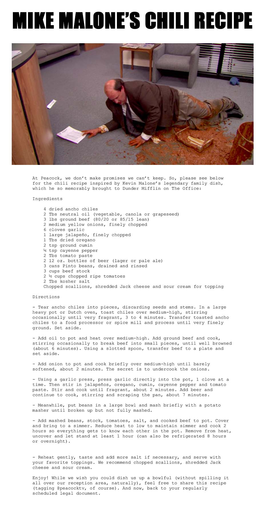 Please, Try Not To Spill It.