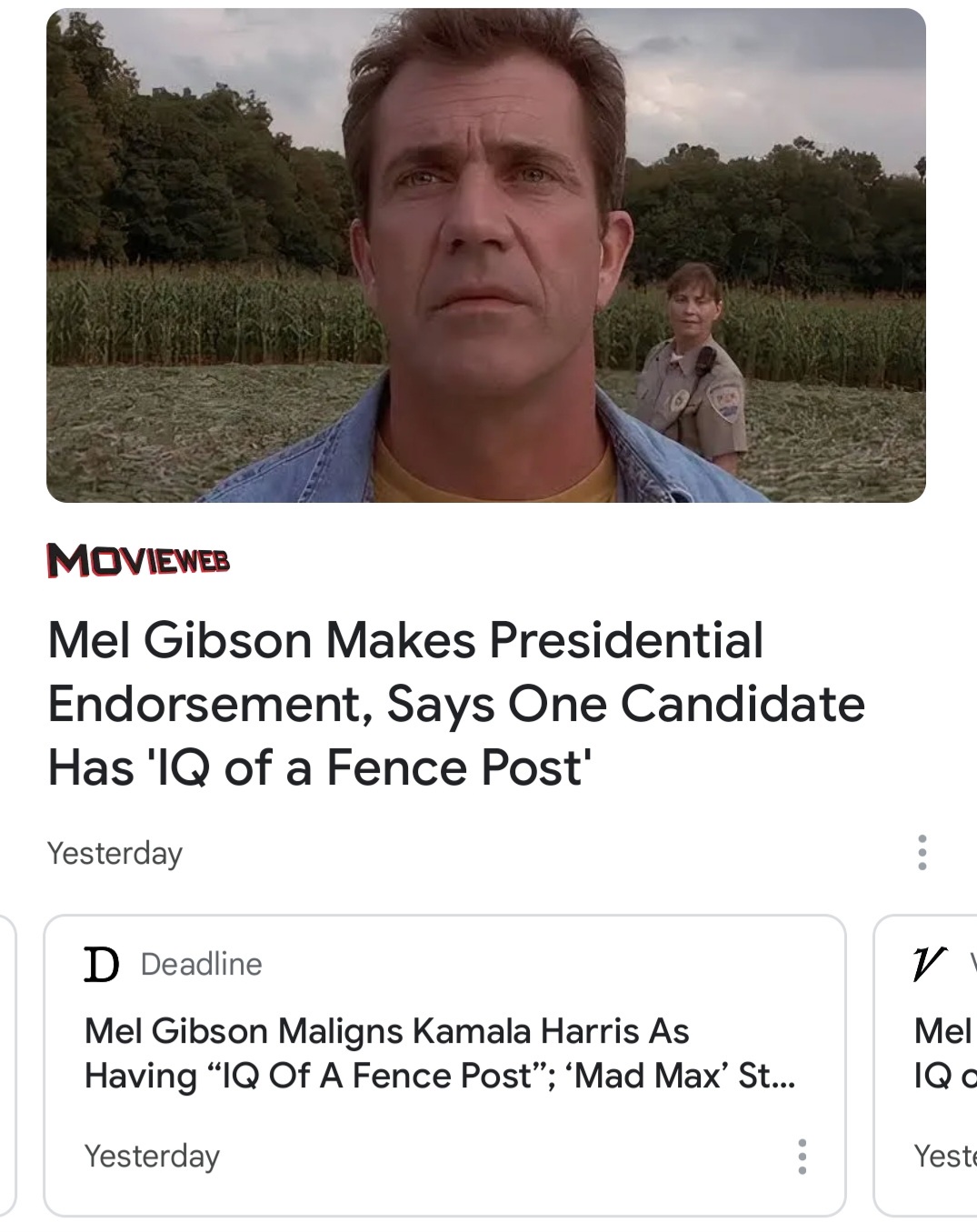 What is it with Movie 'stars'? I think his is the low IQ!