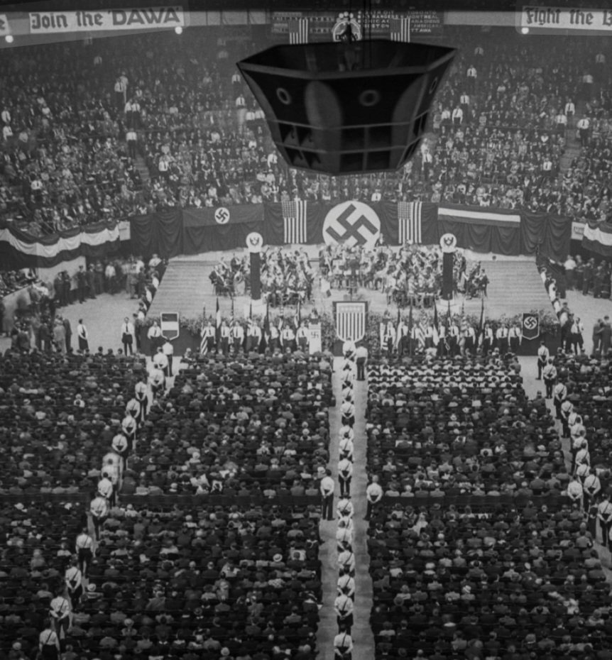 Live look at the trump rally in Madion Square Garden today