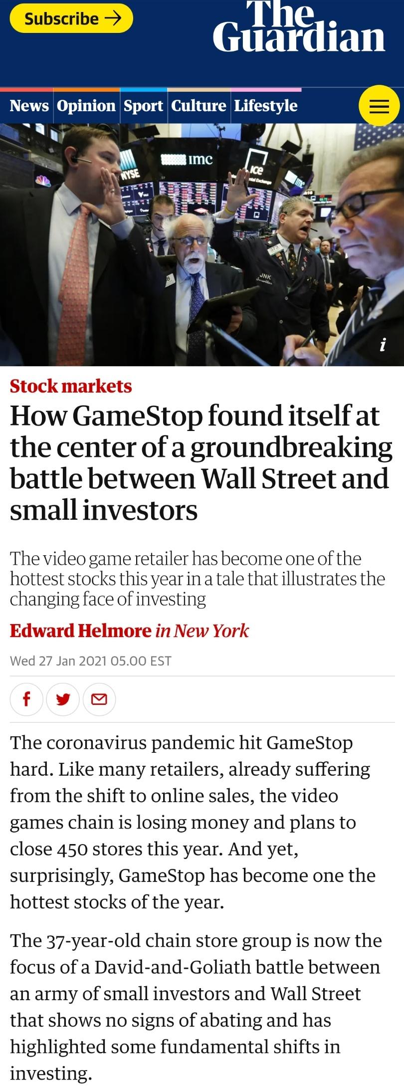 Billionaire hedge funds betting on financial hardship in a pandemic get rekt by redditors to the tune of billions$$