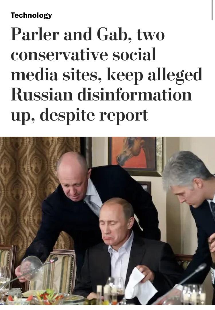&ldquo;Parler, now powered by Russia&rdquo; when your enemy supports your &ldquo;freedom of speech&rdquo; perhaps it&rsquo;s time for some self reflection.