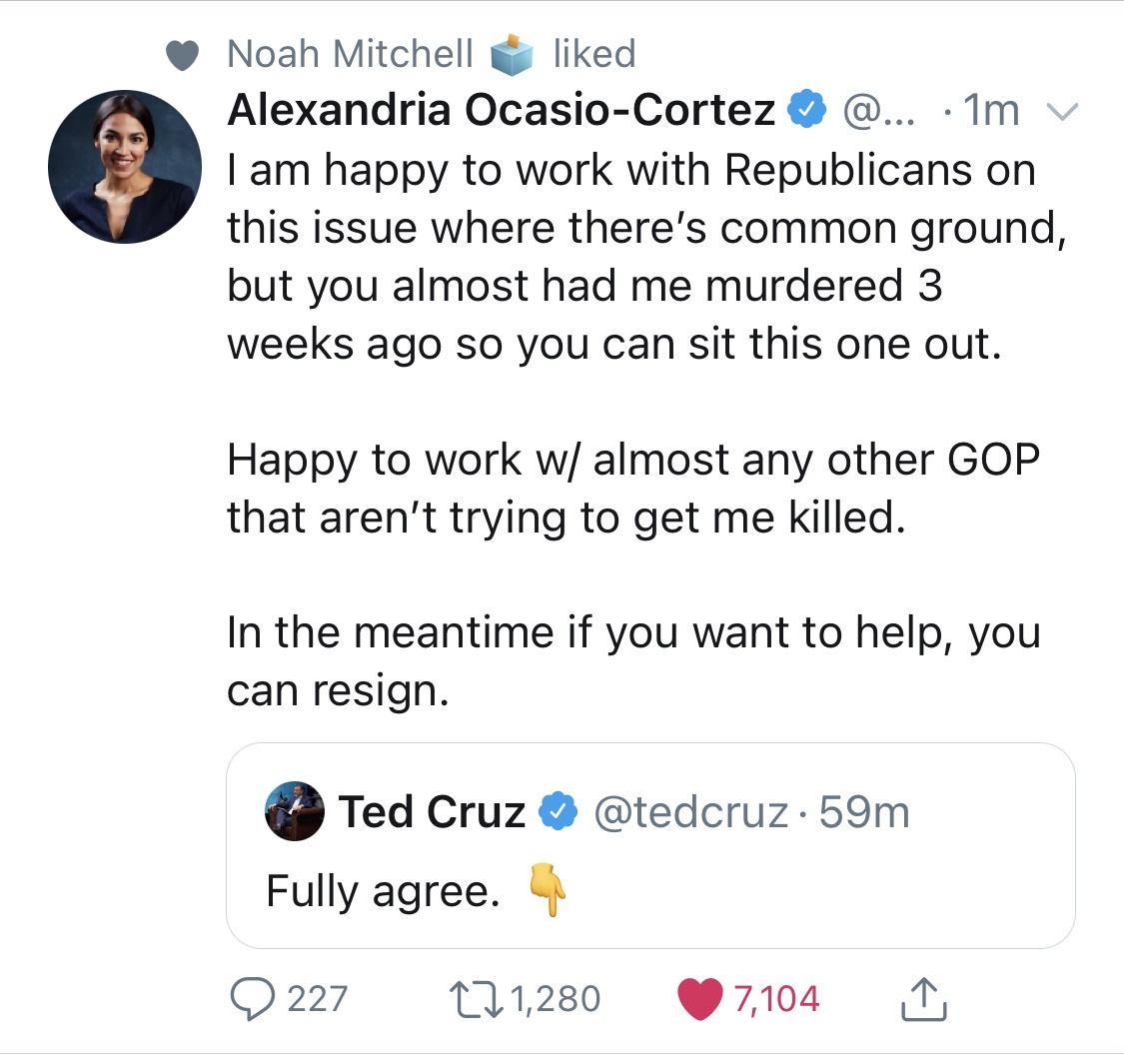 AOC not mincing words