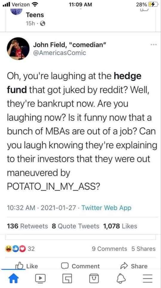 How do you look your family in the eye after a group of Redditors sends your hedge fund into insolvency?