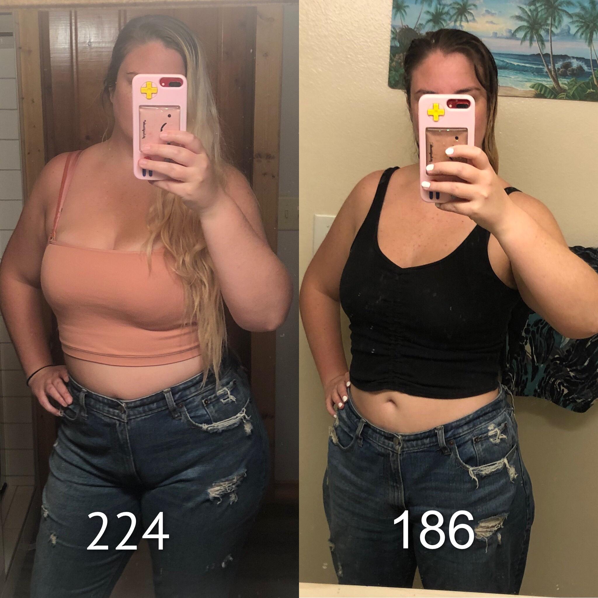 HALFWAY TO MY WEIGHT LOSS GOAL WHOOO