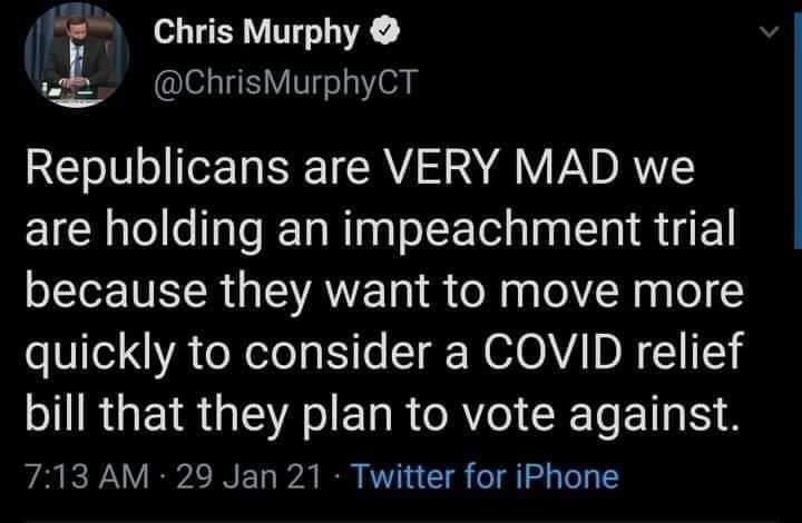 And they did vote against the COVID relief.