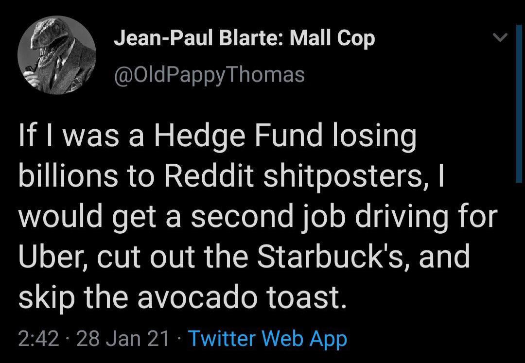 Those hedge funds should cut back on the coffee and toast.