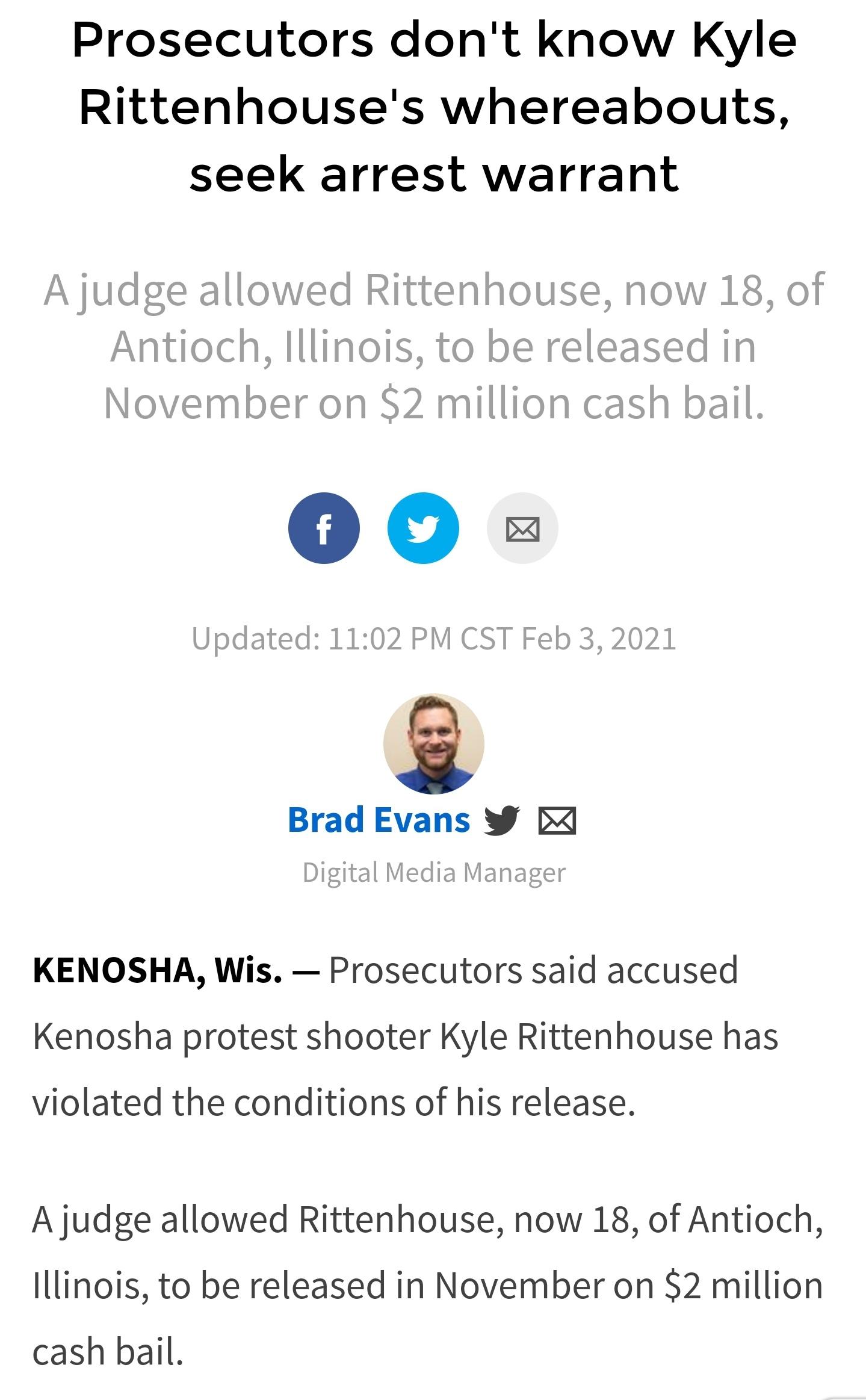 Rittenhouse should have never been granted bail