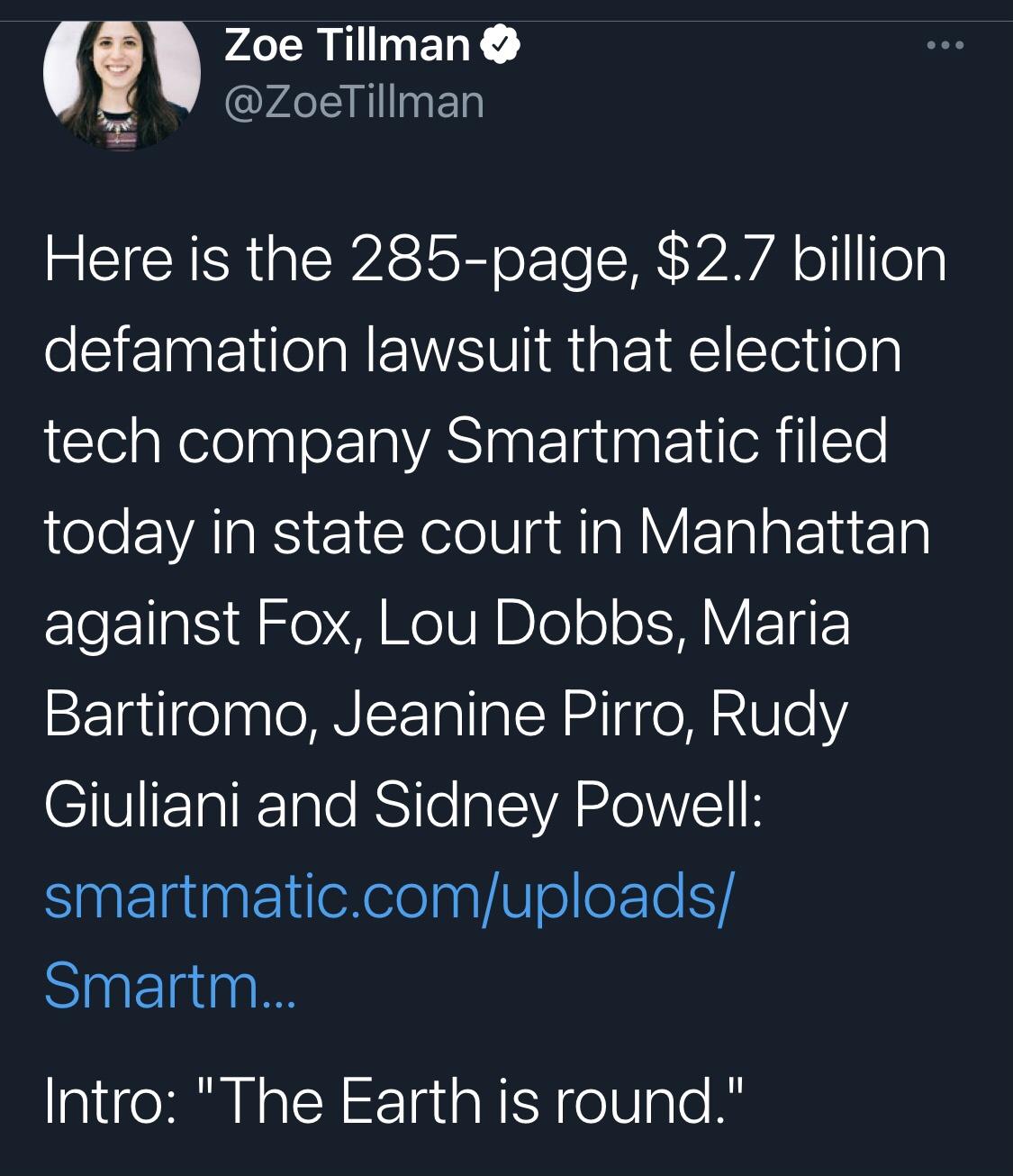 &ldquo;It's all fun and games until it costs Fox billions.&rdquo;