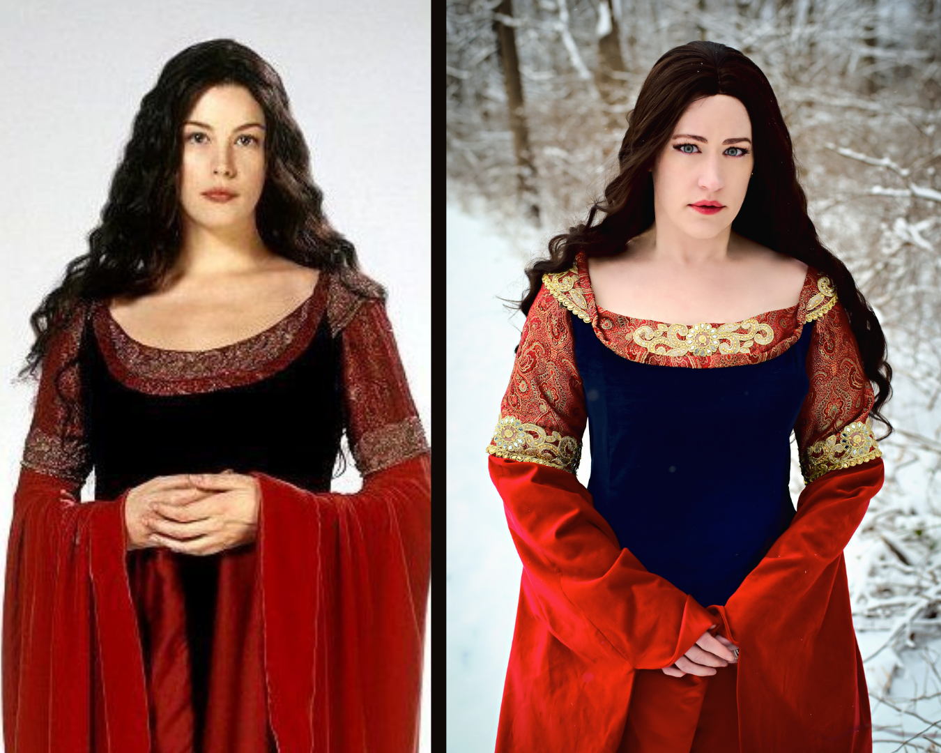 Side-by-Side of Liv Tyler's and My Arwen