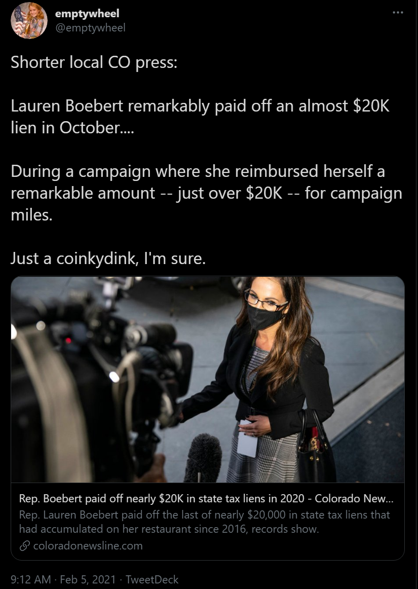 Has the grifting torch been passed??