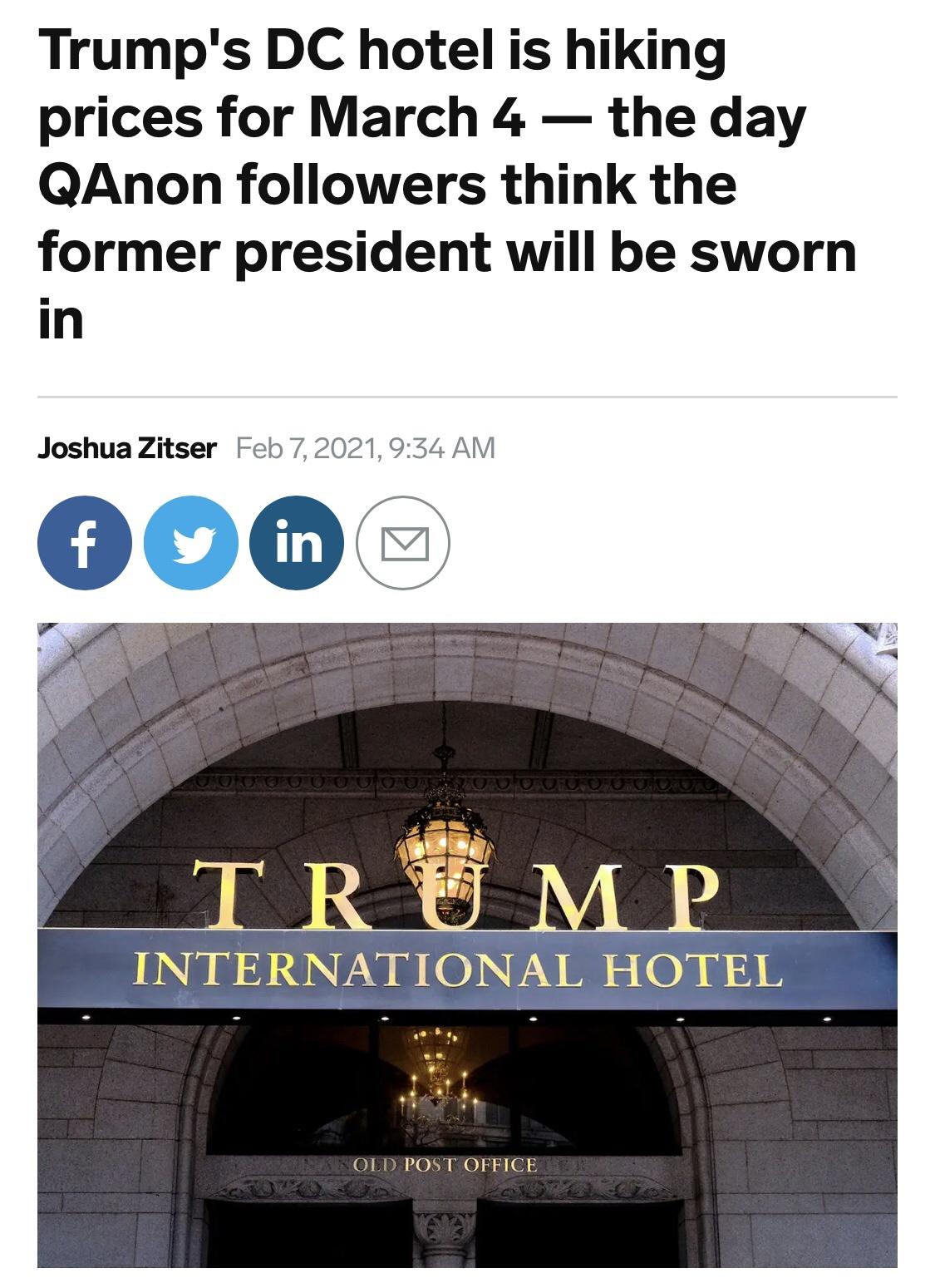 &ldquo;And the grift goes on...&rdquo;