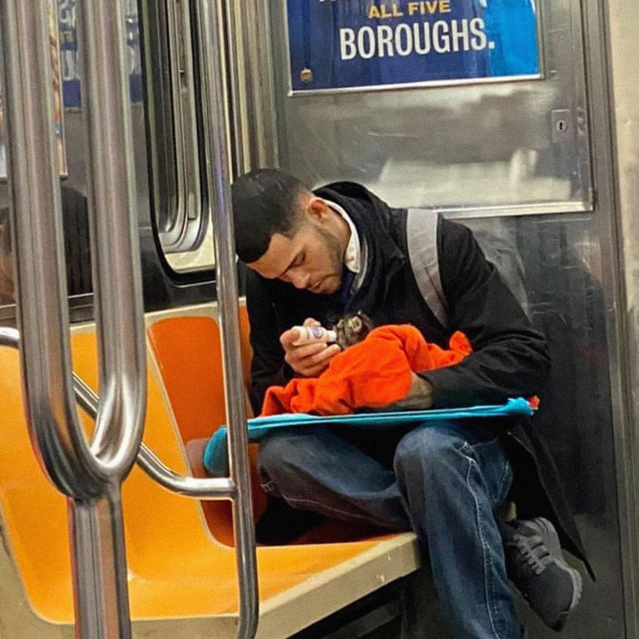 There's so much rot in the subways these days.&nbsp; Enjoy this guy feeding a kitten!