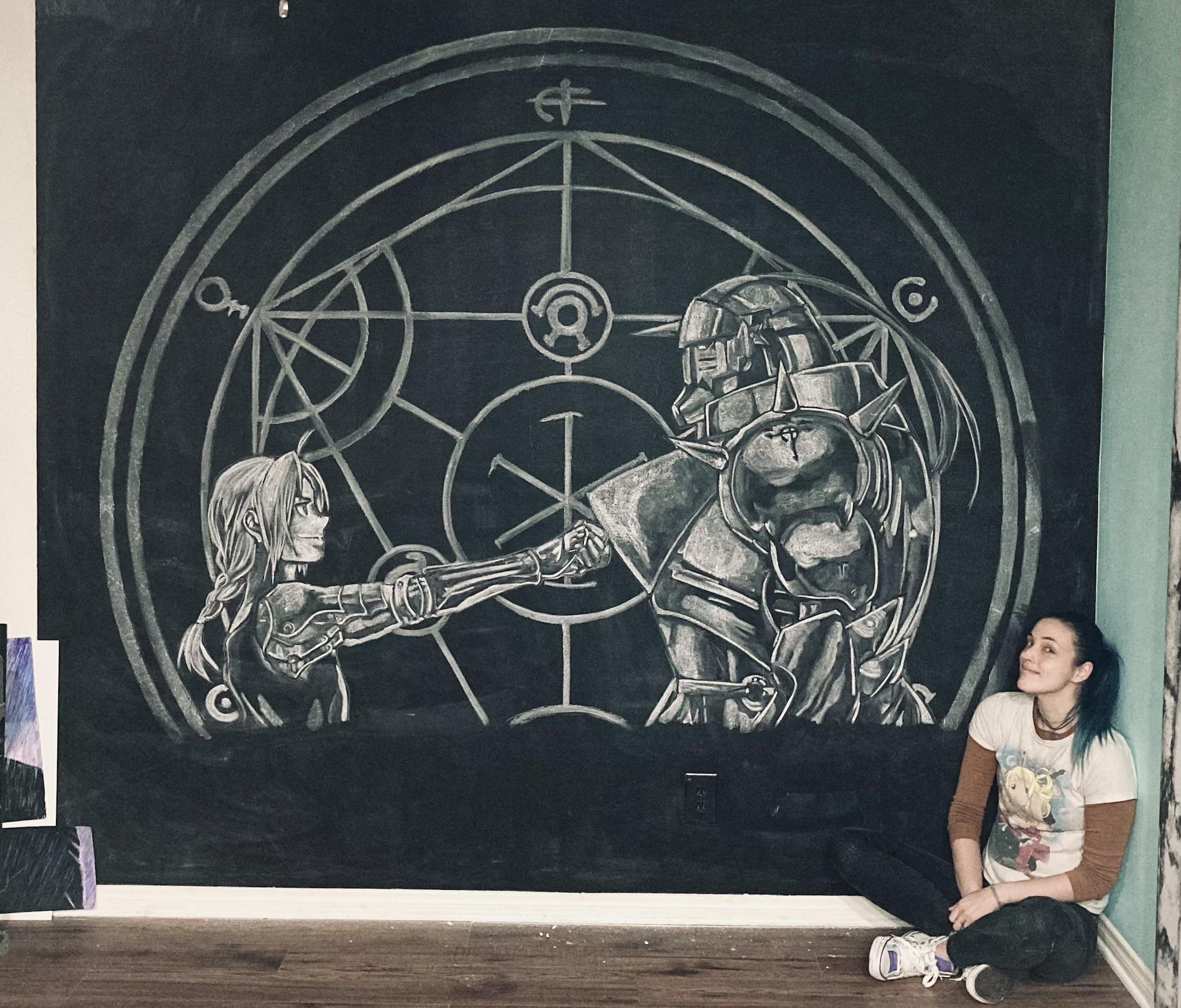 My Fullmetal Alchemist Chalk Art