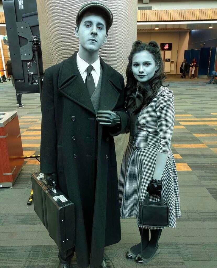Black and White Photo Cosplay