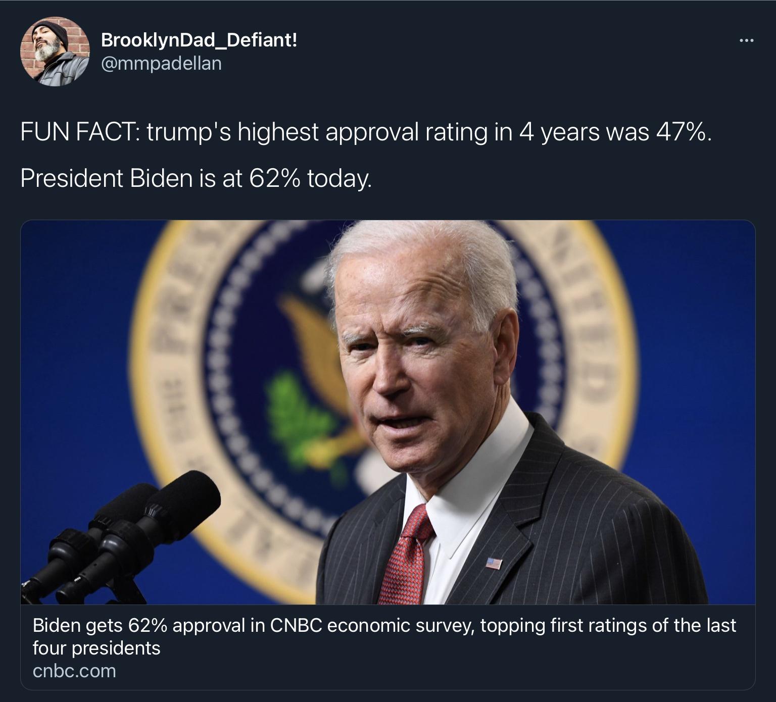It&rsquo;s nice that President Biden is off to a good start￼!